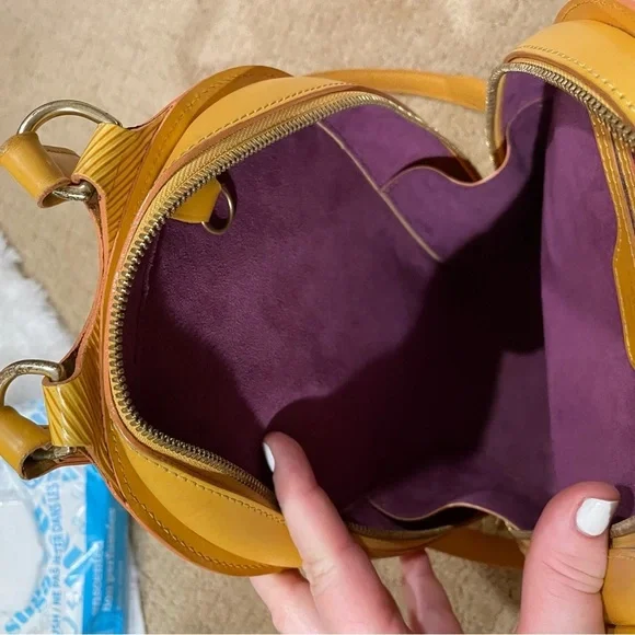 Louis Vuitton Yellow Épi Leather Backpack.VGUC 100% Authentic